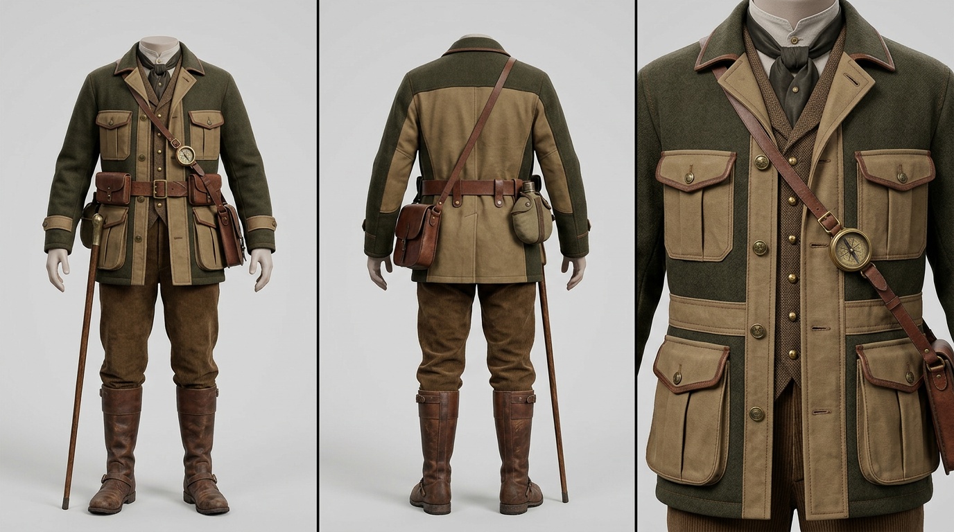 Victorian field explorer — costume sheet