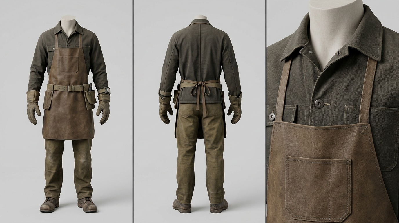Industrial worker — costume sheet
