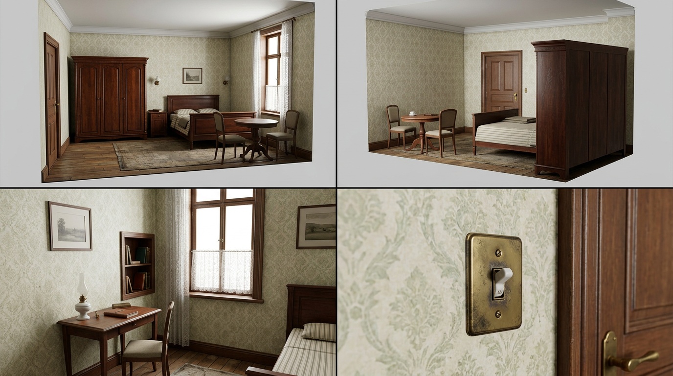 Period hotel room — interior sheet