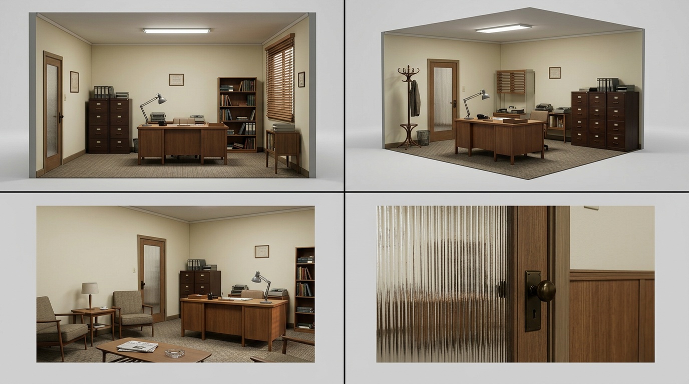Mid-century private office — interior sheet